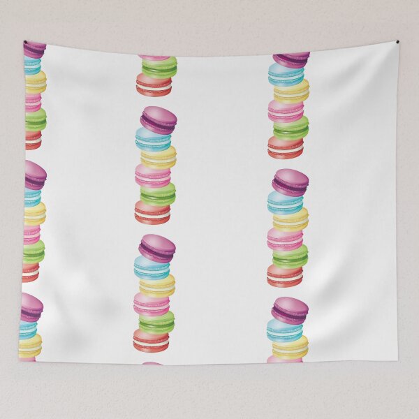 Item preview, Rainbow macaron sweet donuts heart mask designed and sold by Queengood.