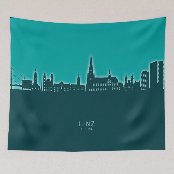 Item preview, Linz Austria Skyline designed and sold by ArtPrints.