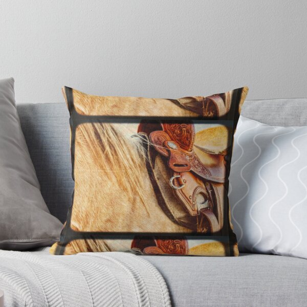 Item preview, Modern Vintage Horse and Saddle designed and sold by MidnightInk Designs.