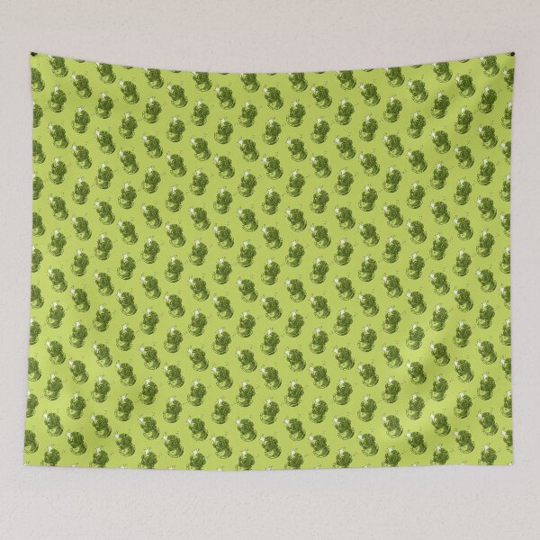 Item preview, Deep Sea Diver - Lime Green Repeating Pattern - Scuba Diving Graphic Print designed and sold by TraderCam.