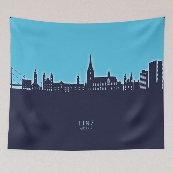 Item preview, Linz Austria Skyline designed and sold by ArtPrints.