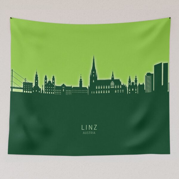 Item preview, Linz Austria Skyline designed and sold by ArtPrints.