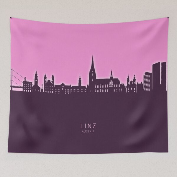 Item preview, Linz Austria Skyline designed and sold by ArtPrints.