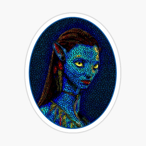 Neytiri Oval Frame 2 Sticker