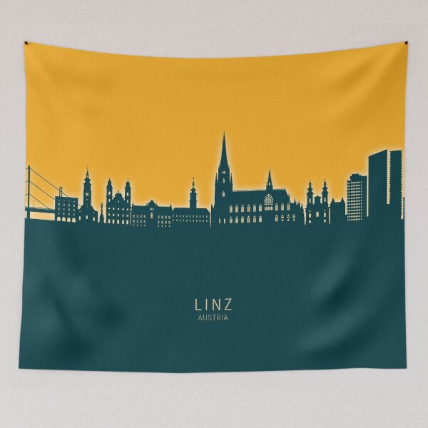 Item preview, Linz Austria Skyline designed and sold by ArtPrints.