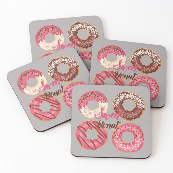 Item preview, pink sweet donuts heart mask designed and sold by Queengood.