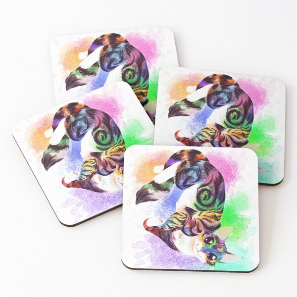 Item preview, Watercolour splash tabby cat designed and sold by Kristoffersson.