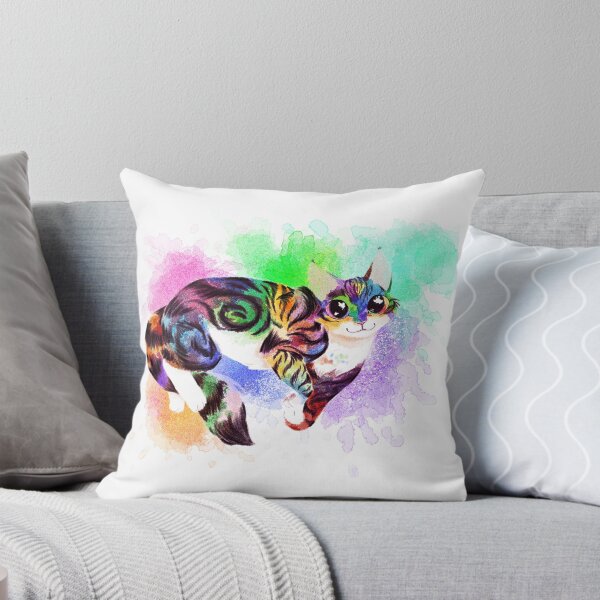 Item preview, Watercolour splash tabby cat designed and sold by Kristoffersson.