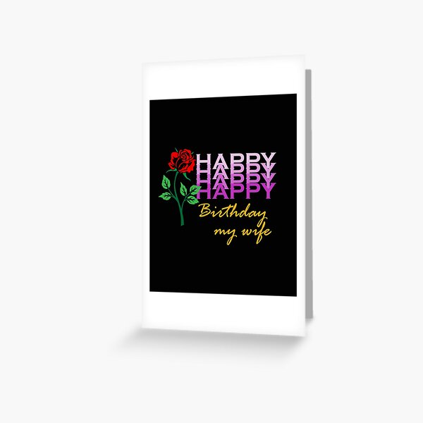 Item preview, Happy Birthday Wishes for wife designed and sold by amedo14.