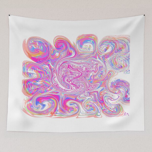 Item preview, Swirligig Flower pop art style designed and sold by headtrackerart.