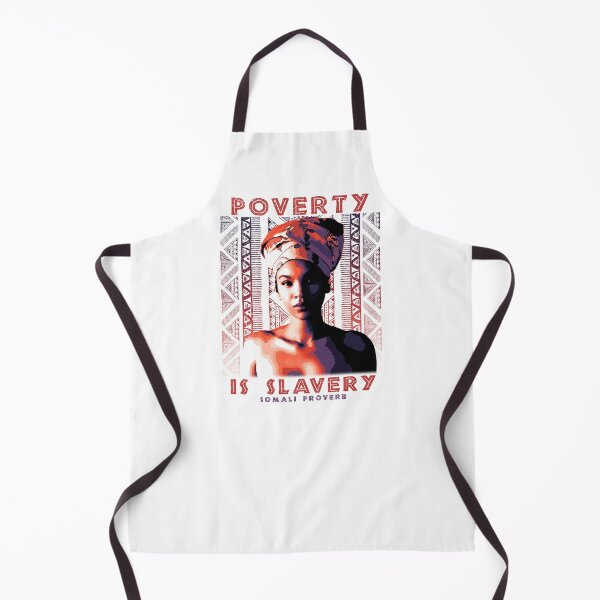 Item preview, Poverty is Slavery, African Proverb, Somalia, Somali Proverb, African Pattern, Africa Gift designed and sold by Proverbial Wisdom Design.