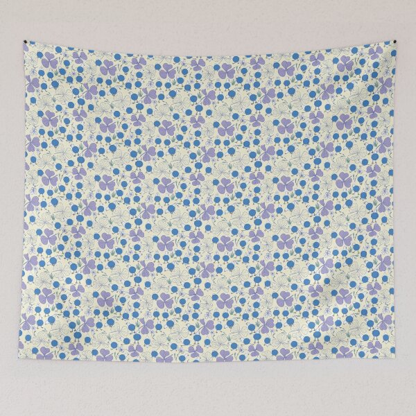 Item preview, Blue Chicks on a Yellow Background  designed and sold by Hanna McCown.