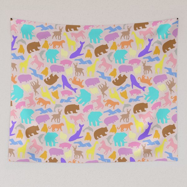 Item preview, Various animals pattern (colorful, big version) designed and sold by Okashimai.