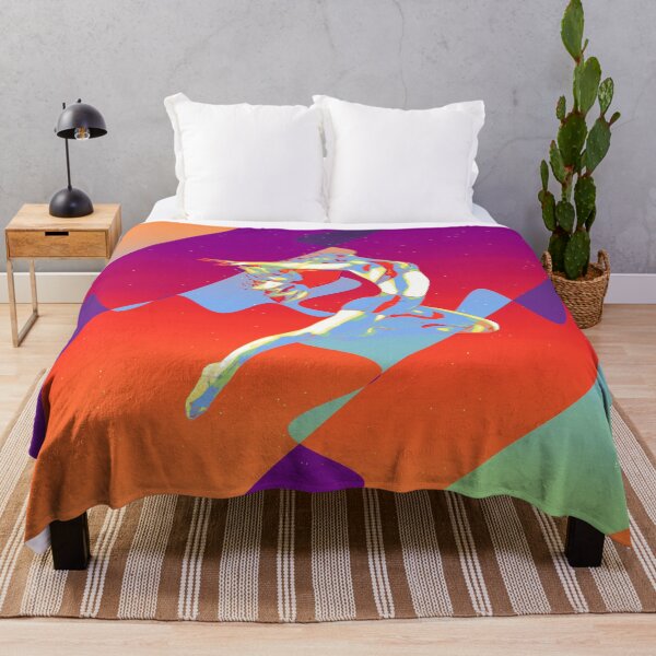 Item preview, Leaping contemporary dancer with open arms - stylish vibrant modern art designed and sold by MintGubbins.
