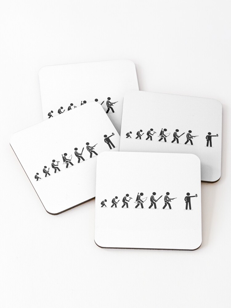 Thumbnail 1 of 5, Coasters (Set of 4), Devolution designed and sold by muskitt.
