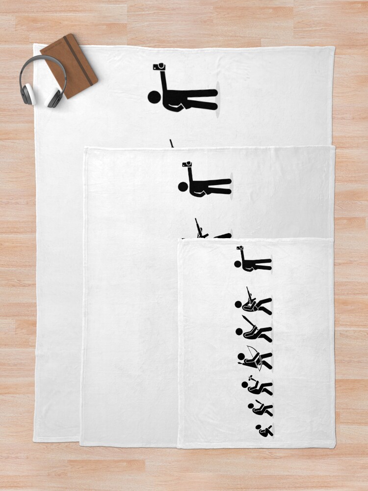 Thumbnail 5 of 6, Throw Blanket, Devolution designed and sold by muskitt.