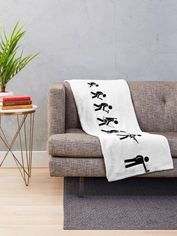 Thumbnail 2 of 6, Throw Blanket, Devolution designed and sold by muskitt.