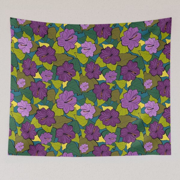 Item preview, Large Purple Hibiscus designed and sold by VintageStyle.