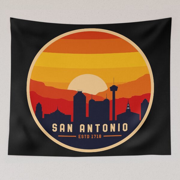 Item preview, San Antonio Texas Retro Skyline Cityscape Souvenir designed and sold by merchzy.