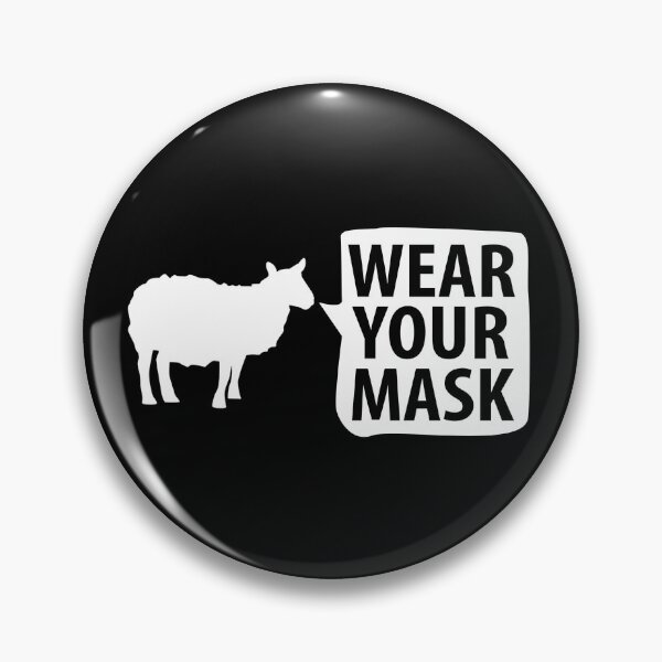 Item preview, Sheep NPC "Wear Your Mask" lemming Coronavirus covid anti mask covid19 Totalitarian 1984 Troll  designed and sold by question-it.