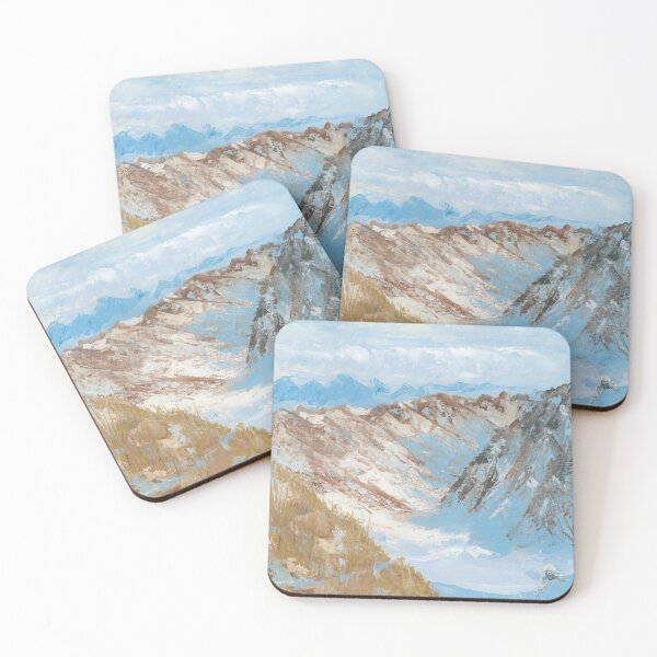 Item preview, View from the peak Shymbulak to the Ski Resort in the Witch Valley in a warm day designed and sold by Joga Mood.