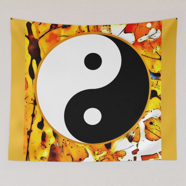 Item preview, Yin and Yang on yellow designed and sold by AnnabellaRh.