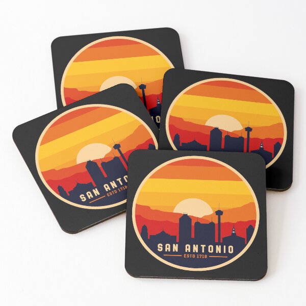 Item preview, San Antonio Texas Retro Skyline Cityscape Souvenir designed and sold by merchzy.