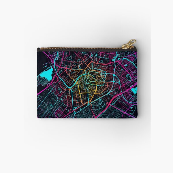 Item preview, Leiden City Map of Netherlands - Neon designed and sold by deMAP.
