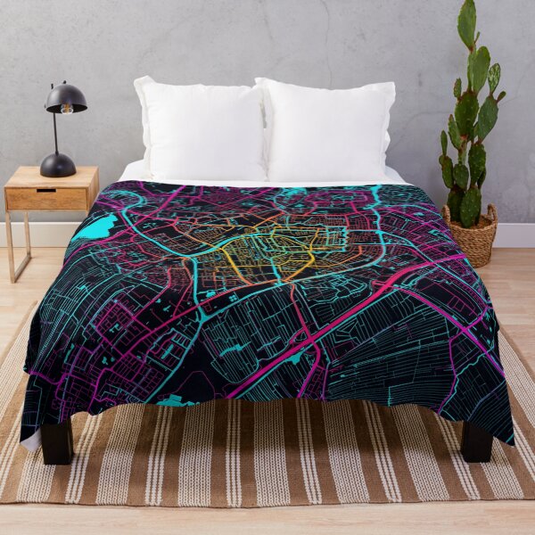 Item preview, Leiden City Map of Netherlands - Neon designed and sold by deMAP.