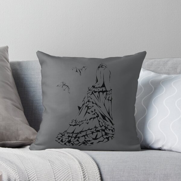 Item preview, Victorian Lady with Bats - Gray designed and sold by lemonoclefox.