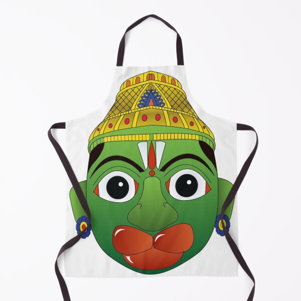 Item preview, Indian mask Of Lord Hanuman or Bajrangbali, power of god designed and sold by Gurunath Bhadekar.