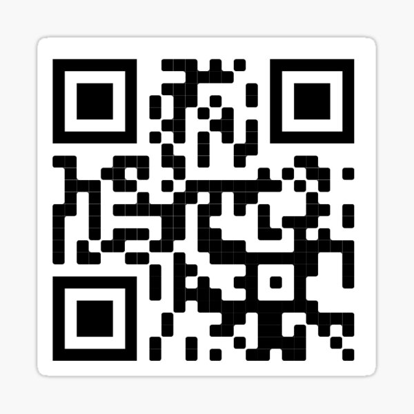 "Keep It Regal QR code " Sticker for Sale by swanqueentrash Redbubble