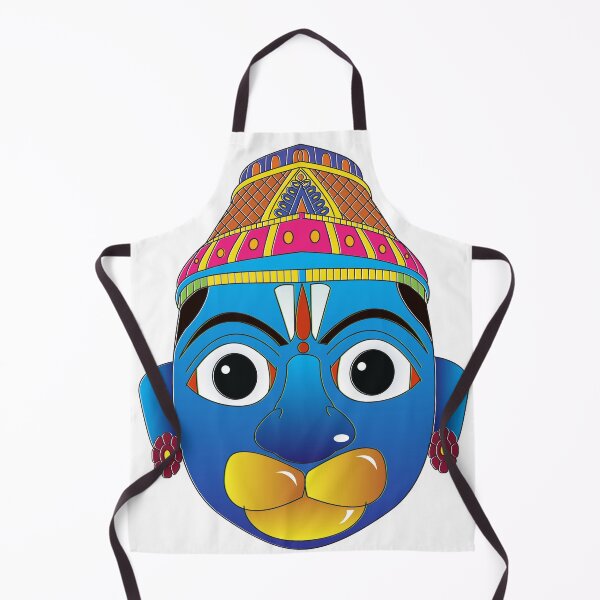Item preview, Indian mask Of Lord Hanuman or Bajrangbali, power of god designed and sold by Gurunath Bhadekar.