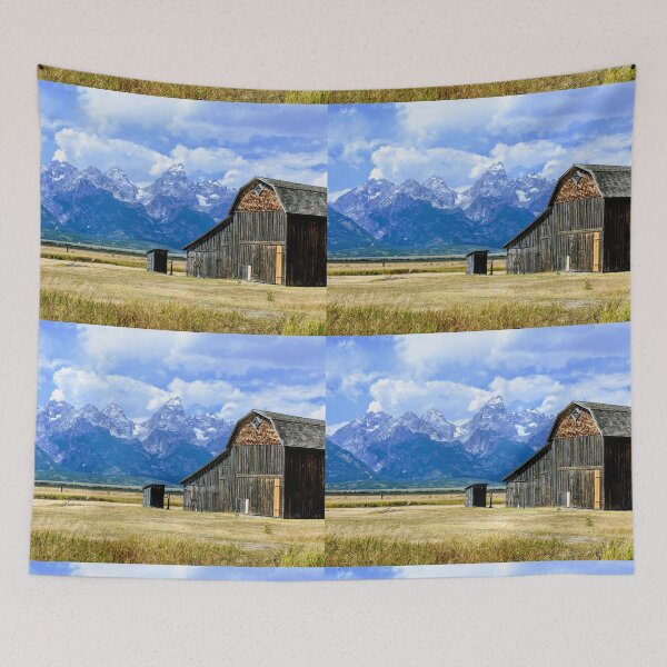 Item preview, Jackson Hole Grand Tetons Mountains Barn designed and sold by yelly123.