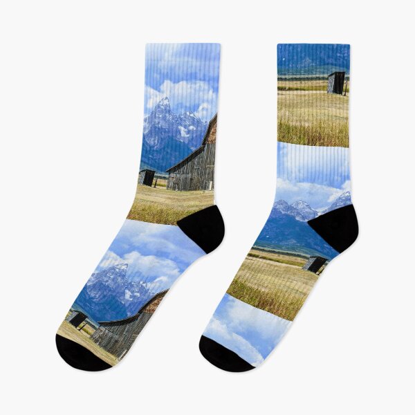 Item preview, Jackson Hole Grand Tetons Mountains Barn designed and sold by yelly123.