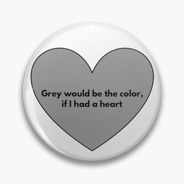 Item preview, Grey Heart (Black) designed and sold by UnicornPeeps.