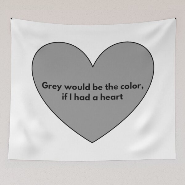 Item preview, Grey Heart (Black) designed and sold by UnicornPeeps.