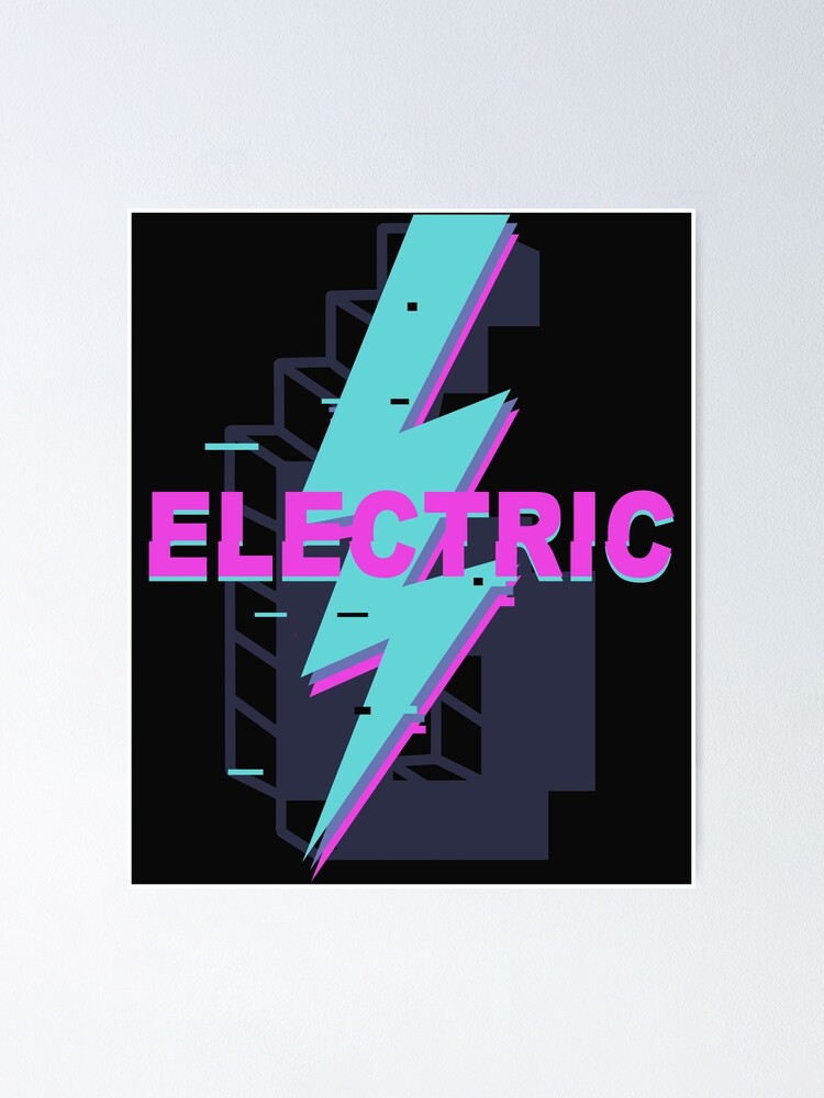 Poster « Électrique Six », par Stencilize | Redbubble