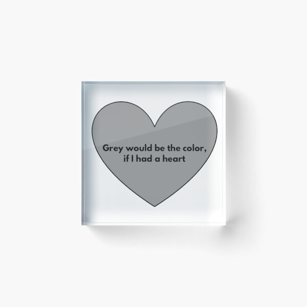 Item preview, Grey Heart (Black) designed and sold by UnicornPeeps.