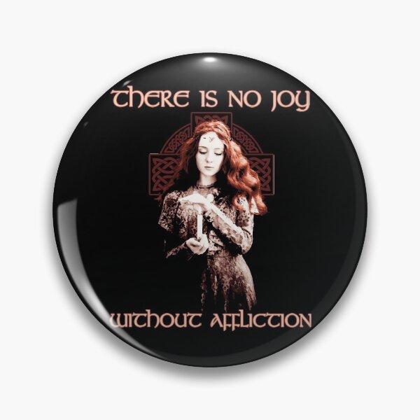 Item preview, There is No Joy Without Affliction, Celtic Proverb, Celtic Cross Knotwork Design, Celtic Gift designed and sold by Proverbial Wisdom Design.