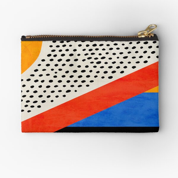 Mid Century Abstract Landscape | Bauhaus Edition Zipper Pouch