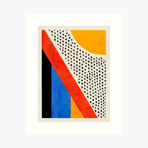 Item preview, Mid Century Abstract Landscape | Bauhaus Edition designed and sold by karanwashere.