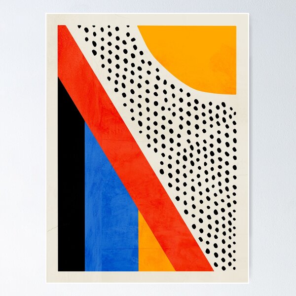 Vista previa del artículo con la obra «Paisaje abstracto de mediados de siglo | Edición Bauhaus», diseñado y vendido por karanwashere.