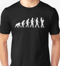 Funny Saxophone Evolution Of Man Slim Fit T-Shirt