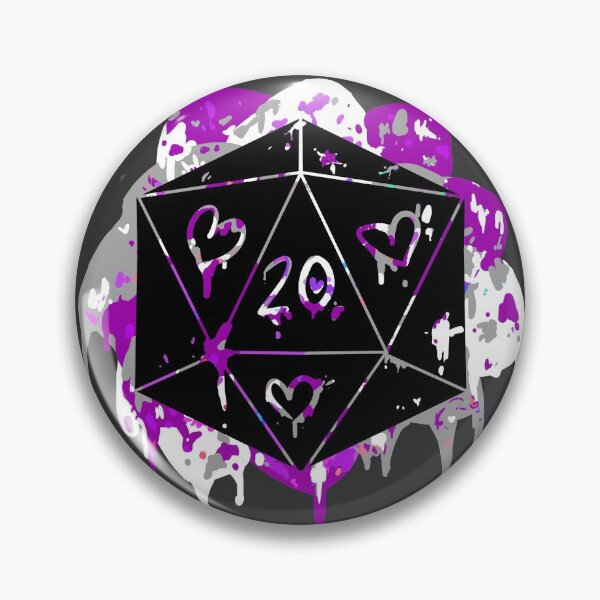 Item preview, Stealth Ace Pride Dice Print designed and sold by Rain Gardens.