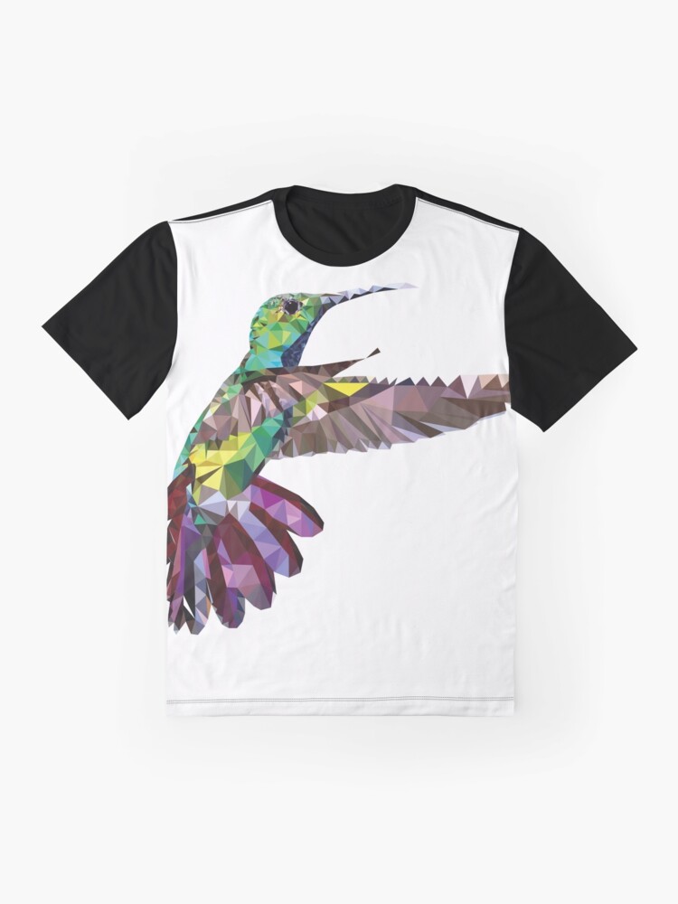 Alternate view of Geometric Hummingbird Graphic T-Shirt