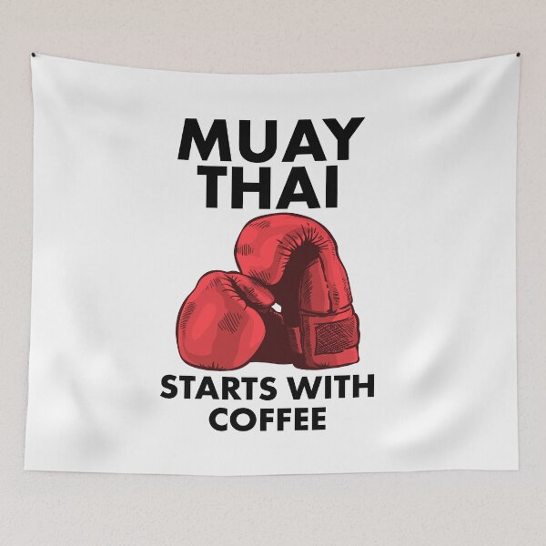 Item preview, Muay Thai Starts With Coffee designed and sold by HalpinDesign.