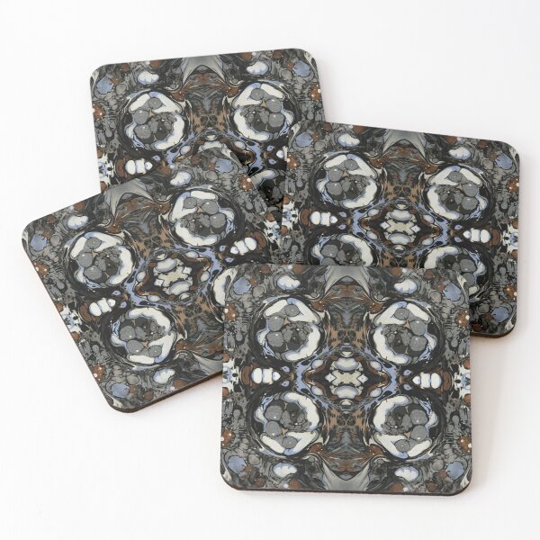 Item preview, Into the Human Body Repeated Design Abstract Suminagashi Print designed and sold by Akvauter.