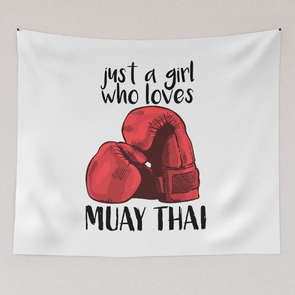 Item preview, Just a Girl Who Loves Muay Thai designed and sold by HalpinDesign.
