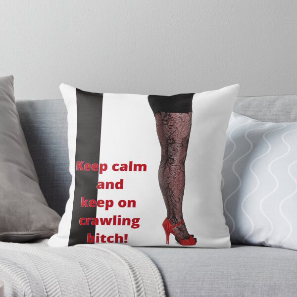 Item preview, Keep calm and keep on crawling BDSM femdom quote designed and sold by SilverVixxxen.